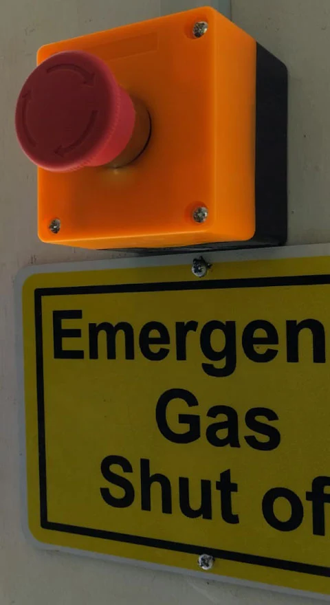 Emergency Gas Shut-off Button